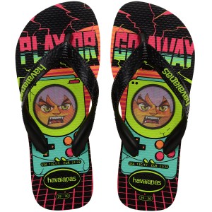 Havaianas-Boys-Flip Flop-Footwear-HAV. TOP HOLOGRAPHIC LEMON GRE