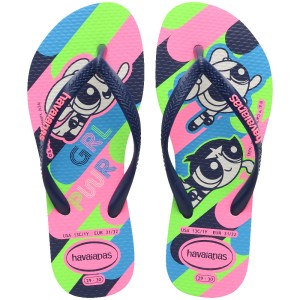 Havaianas-Girls-Flip Flops-Footwear-Havaianas Kids Slim Powerpuff Girls-White