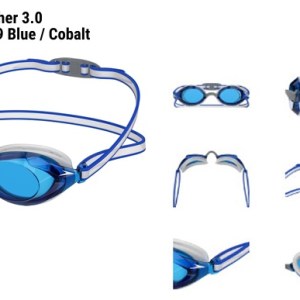 Speedo-Unisex-Swimming-Goggles-Swimming Equipment-Vanquisher 30 Blue Adult