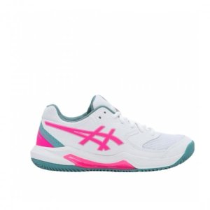 Asics-Women-Padel-Footwear-Gel-Dedicate 8 Padel-White/Hot Pink