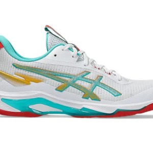 Asics-Women-Volleyball-Footwear-Netburner Ballistic FF 4-White/Sea Glass