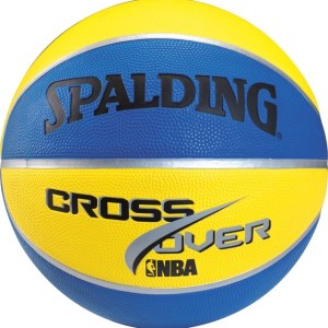 Spalding-Basketball-Cross Over Color Yellow-Blue