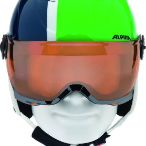 Alpina-Ski-Helmets-Accessories-CARAT Visor green-blue asym 54