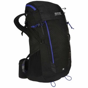 Regatta-Unisex-Hiking-Backpack-Accessories-Blackfell III 35L-Black/Surf Spray