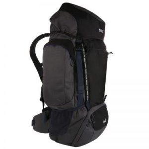 Regatta-Unisex-Hiking-Backpack-Accessories-Highton 65L-Black/Ebony
