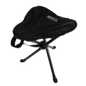 Regatta-Unisex-Camping-Ternio Tripod-Accessories-Ternio Tripod Stool Steel-Black