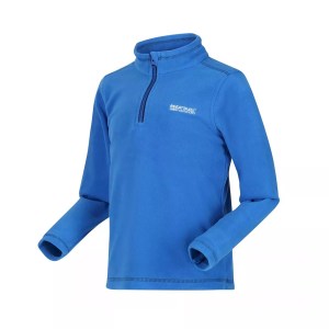 Regatta-Kids-Outdoor-Half Zip Fleece-Apparel-Hot Shot II-Oxford Blue
