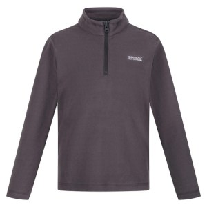 Regatta-Kids-Outdoor-Half Zip Fleece-Apparel-Hot Shot II-Seal Grey