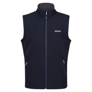 Regatta-Men-Hiking-Softshell Gilet-Apparel-Bradwell III B/W-Navy