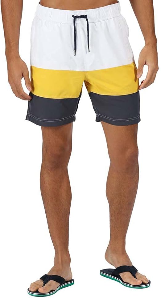 Regatta-Men-Outdoor-Swimwear-Apparel-Bratchmar VI-White/Grapfr