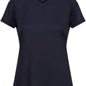 Regatta-Women-Hiking-V-Neck T-Shirt-Apparel-RWT317-540-Wmn Fingal V-Neck-Navy