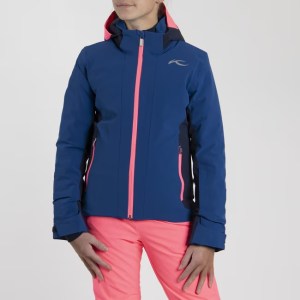 Kjus-Girls -Ski-Jackets-Apparel-Girls' Downhill Jacket-Sapphire/Atlanta Blue