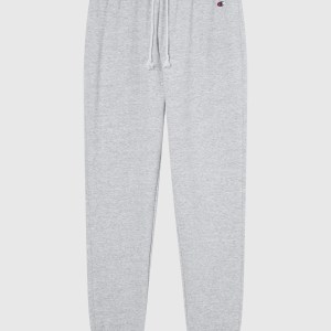 Champion-Women-Rib Cuff Pants-Apparel-Women's Rib Cuff Stretch Fleece Joggers Icons-Light Grey