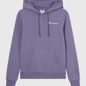 Champion-Women-Hoodies-Apparel-Women's Fleece Hoodie With Small Embroidered Logo Icons-Dark Mauve