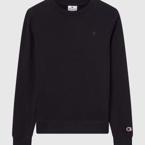 Champion-Women-Crewneck Sweatshirts-Apparel-Women's Fleece Crewneck SweatShirt Icons-Black