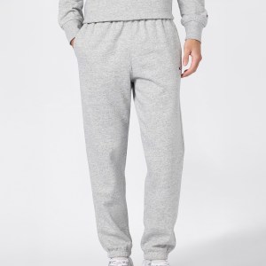 Champion-Men-Elastic Cuff Pants-Apparel-Men's Icons Elastic Cuff Pants-Light Grey
