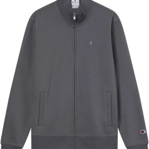 Champion-Men-Sweatshirts-Apparel-Men's Full Zip Sweatshirt-Dark Grey