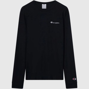 Champion-Men-Long Sleeve T-Shirts-Apparel-Men's Long Sleeve T-Shirt Icons-Black
