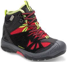 Merrell-Boys-Hiking-Footwear-CAPRA MID WTPF Black Red