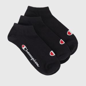 Champion-Adults-Socks-Accessories-3 Pack Low Socks-Black