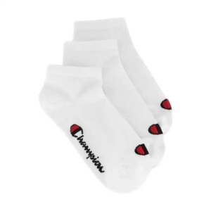 Champion-Kids-Socks-Accessories-3 Pack Sneaker Socks-White