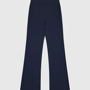 Champion-Women-Leggings-Apparel-Women's Stretch Flare Leggings-Navy Blue