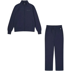 Champion-Women-Sweatsuits-Apparel-Women's Slim Fit Zip Sweatsuit-Navy Blue