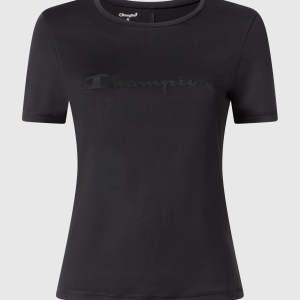 Champion-Women-T-Shirts-Apparel-Women's Stretch Sports T-Shirt-Black
