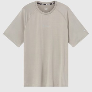 Champion-Men-T-Shirts-Apparel-Men's Athletic Quick Dry T-Shirt-Warm Grey