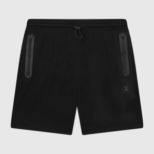 Champion-Men-Shorts-Apparel-Men's Stretch Poly Short With Heat Sealed Pockets C Tech-Black