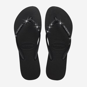 Havaianas-Women-Flip Flops-Footwear-Havaianas Slim Glitter II-Black/Black