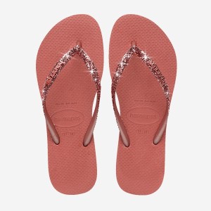 Havaianas-Women-Flip Flops-Footwear-Havaianas Slim Glitter II-Canyon Clay