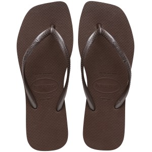 Havaianas-Women-Flip Flops-Footwear-Havaianas Slim Square-Dark Brown