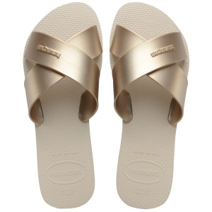 Havaianas-Women-Sandals-Footwear-Havaianas Aqua Metallic-Beige