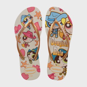 Havaianas-Women-Flip Flops-Footwear-Havaianas Slim Warner-Beige
