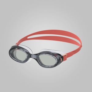 Speedo-Unisex-Swimming-Goggles-Swimming Equipment-Junior Futara Hydrospex Goggles-Black/Red