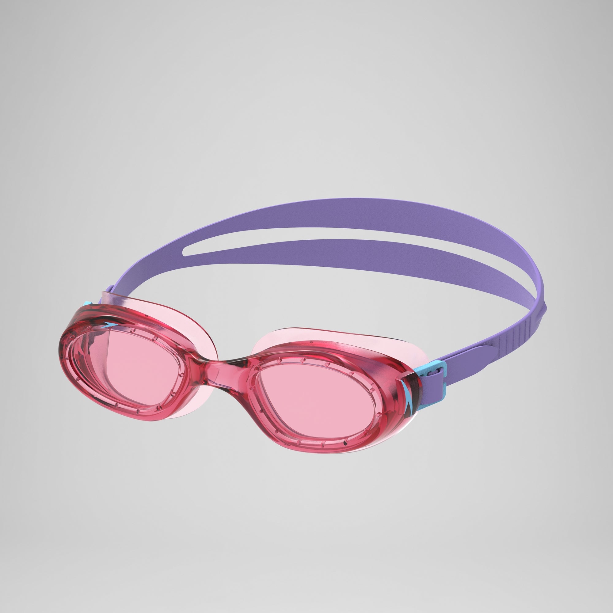 Speedo-Unisex-Swimming-Goggles-Swimming Equipment-Junior Futara Hydrospex Goggles-Pink Lemonade/Vermillion
