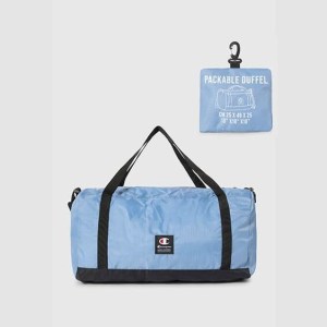 Champion-Duffel Bags-Accessories-Packable Ripstop Travel Duffel Bag-Light Blue/Black