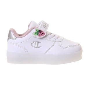 Champion-Girls-Footwear-GLW G PS Low Cut Shoe-White/Pink/Silver