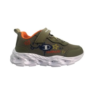 Champion-Boys-Footwear-Funfair Print B PS Low Cut Shoe-Olive Green/Orange/White