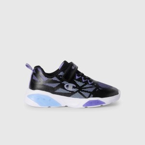 Champion-Girls-Footwear-Wave Tri G PS Low Cut Shoe-Black/Blue/Purple