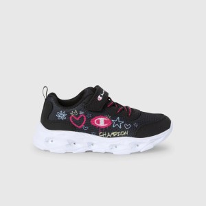 Champion-Girls-Footwear-Funfair Print G PS Low Cut Shoe-Black/White