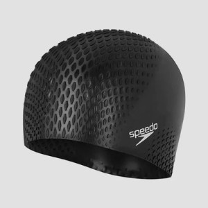 Speedo-Adults-Swimming-Swimming Caps-Swimming Equipment-Bubble Active+ Cap-Black