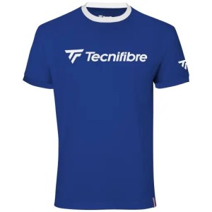 Tecnifibre-Kids-T-Shirt-Tennis-Cotton Tee Royal 14/16 Years