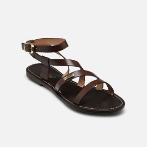 Les Tropeziennes-Women-Sandals-Footwear-Hagnel-Chocolat