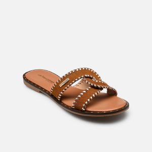 Les Tropeziennes-Women-Mules-Footwear-Hablot-Cognac/Or