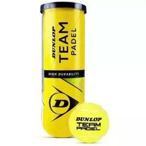 Dunlop-Adults-Balls-Padel-D TB TEAM PADEL BALLS X3