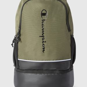 Champion-Backpacks-Accessories-Backpack With Bottom Compartment-Military Green/Black