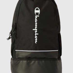 Champion-Backpacks-Accessories-Backpack With Bottom Compartment-Black/White